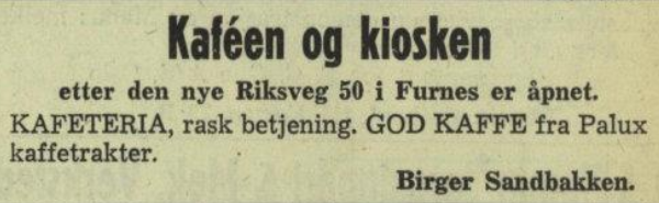 Nye kafén ved R-50