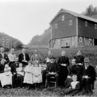 Sandbakken, Nybygda, 1900, Foto: Anna Bergaust